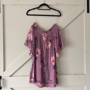 Off the shoulder, Floral dress!